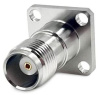 TNC female квадратный фланец 4 отверстия Profi для кабельной группы 086/RG405/C26