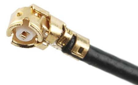 MHF1 female для микрокоаксиального кабеля 1.37 мм