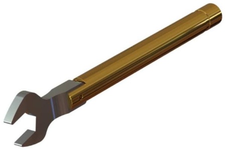 Динамометрический ключ для затяжки разъемов типа TNC, размер 15 мм, усилие 0.9 Нм 