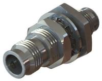 Коаксиальный переход 1.35mm female-1.35mm female фланцевый, 90 ГГц