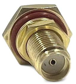 SMA female на корпус с гайкой под пайку для кабельной группы RG178/ RG316/1.13