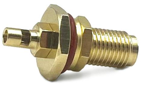 SMA female на корпус с гайкой под пайку для кабельной группы RG178/ RG316/1.13