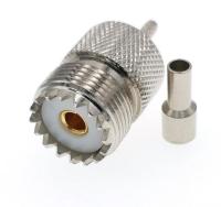UHF Female для кабеля RG316/RG174
