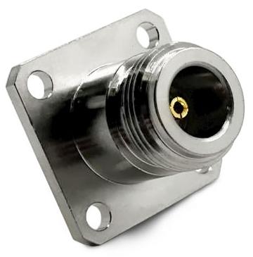 N female приборный квадратный фланец 4 отверстия штырьковый Light 