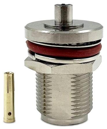 N female Light круглый фланец для кабельной группы 141/RG402/C40