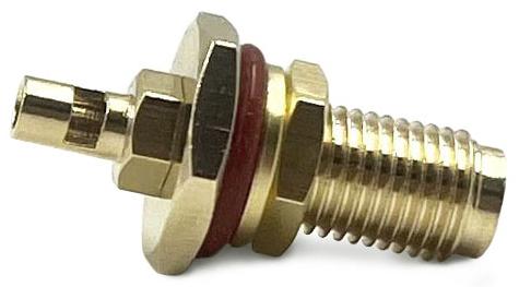 SMA female на корпус с гайкой под пайку для кабельной группы RG178/ RG316/1.13