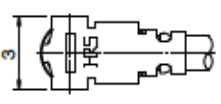 Разъем U.FL-LP-088HF female для микрокоаксиального кабеля диаметром 1.37 мм