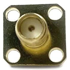 SMA female light квадратный фланец 4 отверстия для кабельной группы RG316