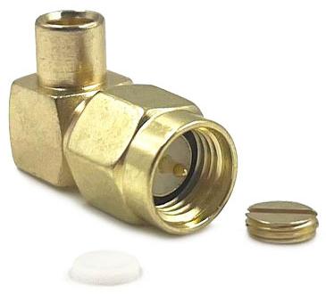 SMA male Light угловой для кабеля RG402/141