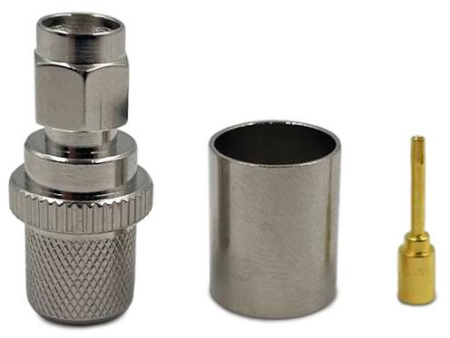 RP-SMA male для кабеля 8D-FB/400/RG213