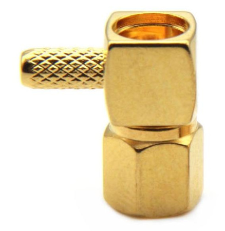 SMC female обжимной угловой для кабеля RG316D