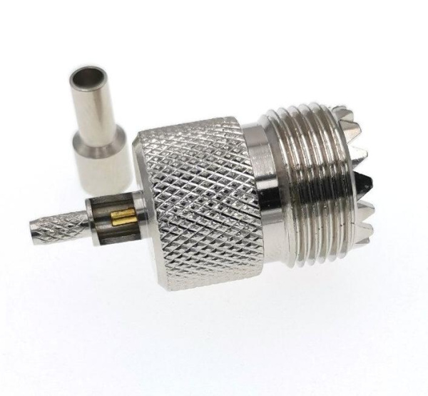 UHF Female для кабеля RG316/RG174