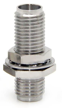 Фланцевый переход коаксиальный 3.5mm female-3.5mm female 