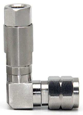Коннектор коаксиальный 2.4mm male угловой 