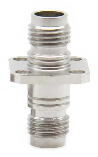 Фланцевый коаксиальный переход 1.85mm female-1.85mm female 