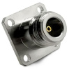 N female приборный квадратный фланец 4 отверстия штырьковый Light 