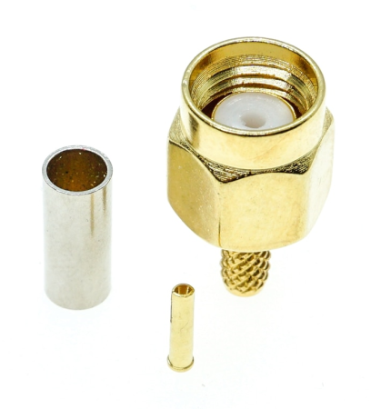 RP SMA male для кабеля RG316/RG174