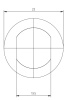 N female Light круглый фланец для кабельной группы 8D-FB/LMR400/LMC400UF