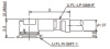 Разъем U.FL-LP-088HF female для микрокоаксиального кабеля диаметром 1.37 мм