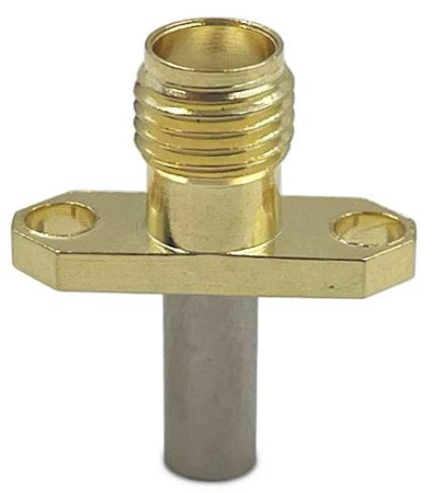 SMA female фланец 2 отверстия Light для кабельной группы RG316 / RG174 / RG178